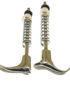 Paire de leviers de verrouillage d'ailes (crochets) pour Vespa 160 Gs / 180 Ss / 180 / 200 Rally / TS / Px 1ére série / 160 GT / 150 Sprint Motovespa