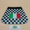 Bavette arrière à damiers avec drapeau de ITALIEN pour Vespa tout modèles