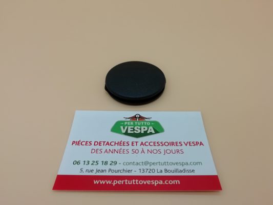 bouchon en plastique souple ( permet de boucher le trou du témoin d'huile lors de la suppression du graissage séparé) pour Vespa Px / Rally / TS / T5 ...