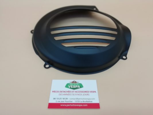 Cache volant magnétique noir pour Vespa Sprint / Gtr / Rally / Px 1ére série ( sans le démarreur électrique )