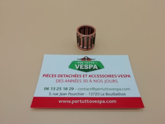 Cage à aiguilles bielle / piston D. 15/19/20 pour Vespa 80/90/125 Primavera / Sprint / Vbb / Vba / Gtr / Ts / Px 125-150