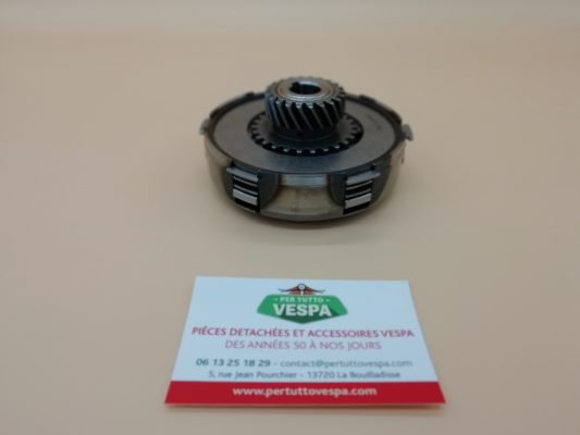 Embrayage complet (H 32,5 mm) pour Vespa PX  / Sprint / GTR / Super / Sprint ... 6 ressorts / 22 dents 3 disques (compatible pignon 67-68 dents)