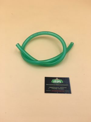 Durite du réservoir de carburant ( Longueur 70 cm ) couleur vert transparent (durite identique Piaggio originale) D Ext 14 mm / int 7mm