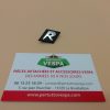 Monogramme de tablier (insigne, logo)  - R - pour Vespa GTR