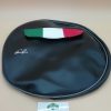 Housse de roue de secours noire ( avec poche de rangement bandes Italienne )pour roue en 3 / 10