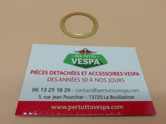 Rondelle d'épaisseur en laiton du plateau d'embrayage pour Vespa Vnb / Ts / Sprint / Gtr / Rally / 150 Gl / Gt / Super / Px / T5 / Cosa