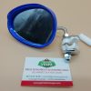 Rétroviseur blanc avec entourage bleu ( fixation tablier ) pour Vespa universel coté gauche
