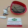 Rétroviseur blanc avec contour rouge ( fixation tablier ) pour Vespa universel coté gauche