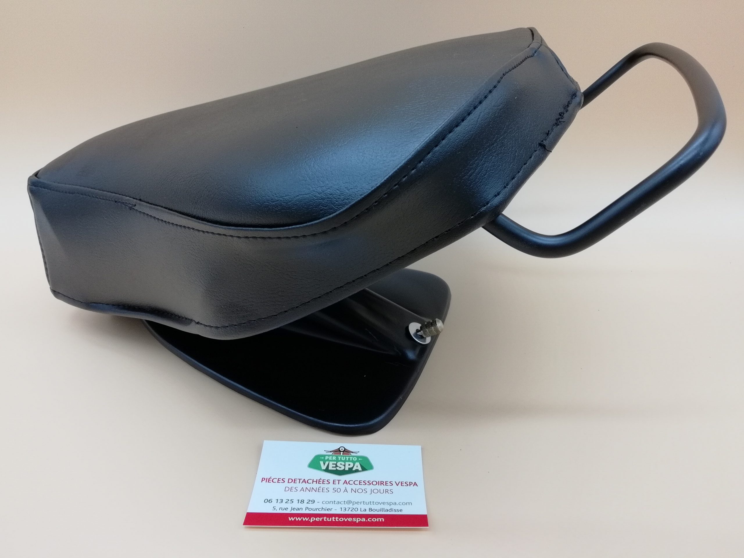 Housse de selle Vespa PX avec sangle passager