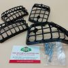 Série complète de 4 grilles de protection des clignotants de couleur noire pour Vespa px