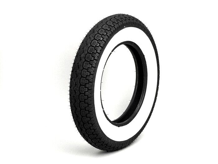 3.00 - 10 pouces pneus à flancs blancs pour scooter Vespa PK 50 XL