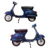 Kit complet de sticker (autocollant) bandes bleu -ELECTRONIC- pour Vespa 125 Primavera ET3