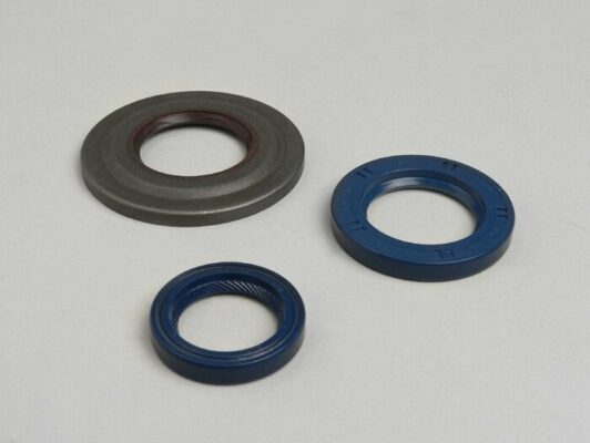 Kit joints spi moteur pour Vespa 80-125-150-200 / T5 125 / LML star 125-150 - dimensions ( 30-47-6 / 62-43-5.8 / 24-35-6 )  spi arrière externe 30 mm