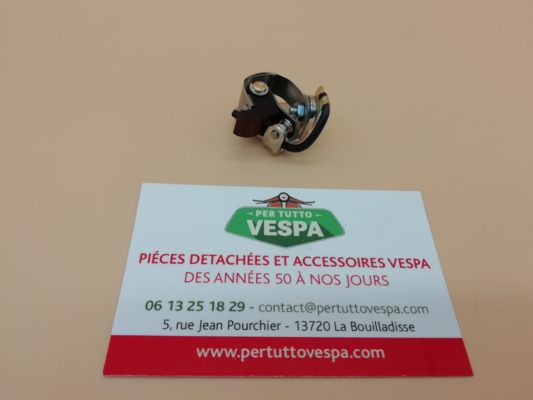 Rupteur d'allumage (vis platinés) Qualité ++ pour Vespa PX 125/150/200 1ère série avec clignotants (EFFE )