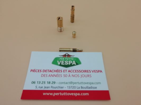 Kit de 4 gicleurs DELLORTO  pour modification carburateur Si 20/20 (passage du 125 au 150) pour Vespa Px2