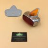 Feu arrière pour vespa 150 VBA/ GS  boitier métal avec feu stop orange (ampoules 6v et joint gris fournis) qualité ++