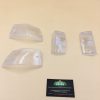 Set de 4 cabochons de clignotants transparents AV+AR  pour vespa px 84/2016 qualité origine
