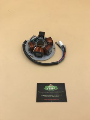 Stator d'allumage électronique complet 5 fils (plateau d'allumage) pour Vespa 125 / 150 / 200 Px Arco - Qualité OEM