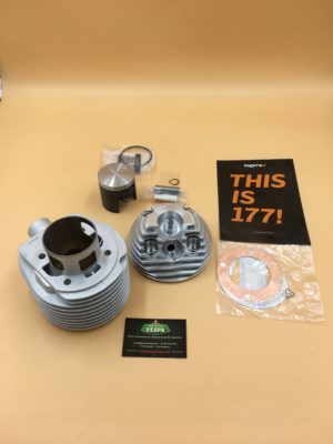Nouveau Kit BGM PRO ALU V2  complet 177cc D63 prévu pour modèles avec démarreur ( culasse, cylindre , piston complet , joints ) pour vespa sprint / gtr / PX ( ce produit est exclusivement réservé à la compétition )