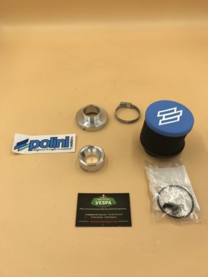 Filtre à air POLINI avec venturi pour carburateur Dellorto Si 24/24 pour vespa PX 200 et autres grosses coques avec Si 24/24