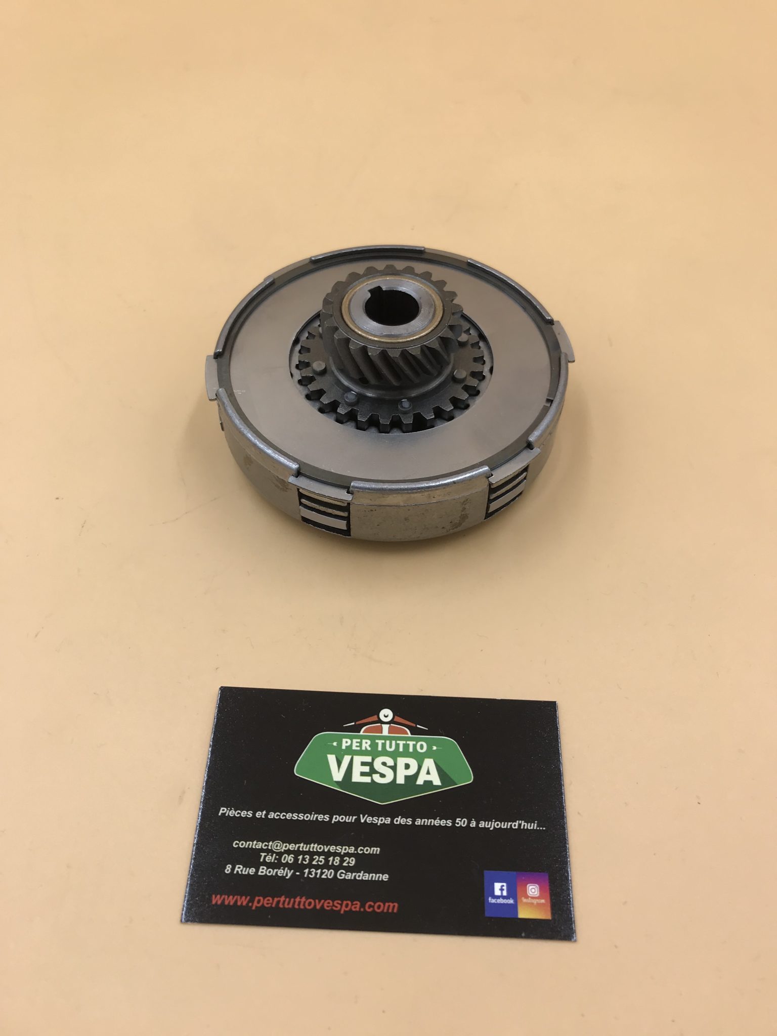 Kit Embrayage Neuf Pour Vespa PX 200 / Cosa 7 Ressorts - Plaque De Friction & Pression