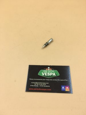 Vis de richesse modèle long pour carburateur DELLORTO- SI 24/24 G - Pour vesp aT5 / filetage M5x0,50mm - pointe large (Ø=1,5mm) livré avec ressort