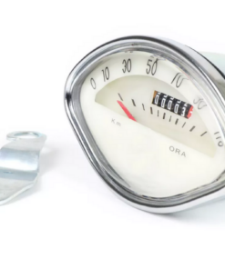 Compteur 110km/h fond blanc pour vespa type N, vbb,vba,vnb,vbc... compteur type coquillage