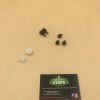 Kit complet de tampons pour la porte moteur avec ancrage plastique pour Vespa 50 / 125 Primavera / ET3 et petite coque