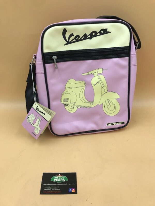 Sacoche En Cuir Originale Vespa Marron Similicuir 40010280