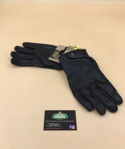gants 4SQUARE mi-saison en cuir noir perforés "dandy"  homologués CE sans renforts (confort absolut) taille S