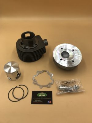 Kit Pinasco racing en fonte 177cc D63 ( culasse, cylindre , piston complet , joint ) pour vespa PX 125-150 / sprint / GTR / TS ( ce produit est exclusivement réservé à la compétition )
