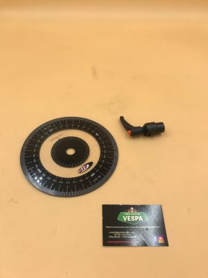 Disque gradué pour réglage avance allumage avec système de fixation sur vilebrequin M12 x 1,25mm - pour Vespa PK50-125 2°/​S 2°/​XL/​XL2/​125 GTR 2°/​150 TS 2°/​Sprint V 2°/​Super 2°/​200 Rally 2°/​PX80-200/​PE/​Lusso/​Cosa/​T5