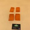 Cabochons de clignotants av et ar pour vespa PK S couleur orange