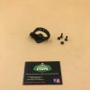 Crochet porte casque noir en alu pour Vespa tout modèles