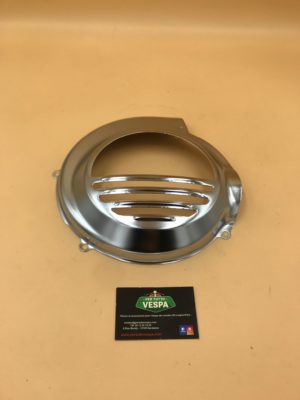 Cache volant magnétique chromé pour Vespa Sprint / Gtr / Rally / Px 1ére série ( sans le démarreur électrique )