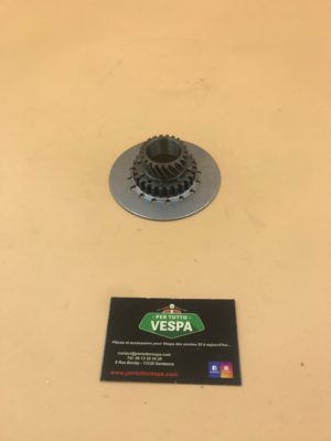 Engrenage du plateau d'embrayage OEM (pignon primaire) 21 dents pour pignon élastique origine 67/68 pour Vespa 125 VNA / VNB / VBB / VL / Cosa / GTR / TS / 150 Sprint V / Super / PX80-125-150 -  Ø 96 mm, embrayage: Ø 108mm