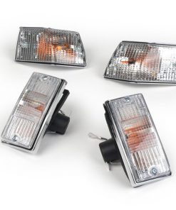 Set de 4 clignotants AV et AR pour vespa PX couleur transparent avec contours chromé  (pièce originale Piaggio)