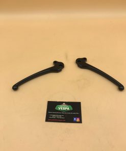 Paire de leviers noir laqué pour Vespa PX / Arco/ T5 / TS / GTR / (sans frein à disque)