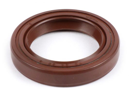Joint spi 24x35x6mm -BGM PRO FKM/Viton® (résistant à E10)- (monté sur vilebrequin coté volant Vespa PX, Rally200 (VSE1T, 33997-), Sprint Veloce150 (VLB1T,294260-), GTR125 (VNL2T, 145901-), TS125 (VNL3T, 18139-), PK125 ETS, PK125 XL2 (VMX6T), PK125 S