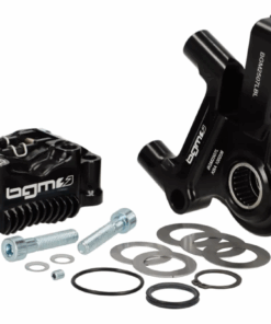 Pack Étrier de frein radial 4 pistons BGM Pro + Support d'étrier BGM en Alu pour LML 2T / Noir