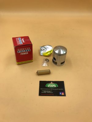 Piston complet type origine cote origine 52,5 mm -  (piston - axe - clips - 1 segment 2,5 mm et 1 segment en forme de L) pour vespa PX 125 / GTR / TS ...
