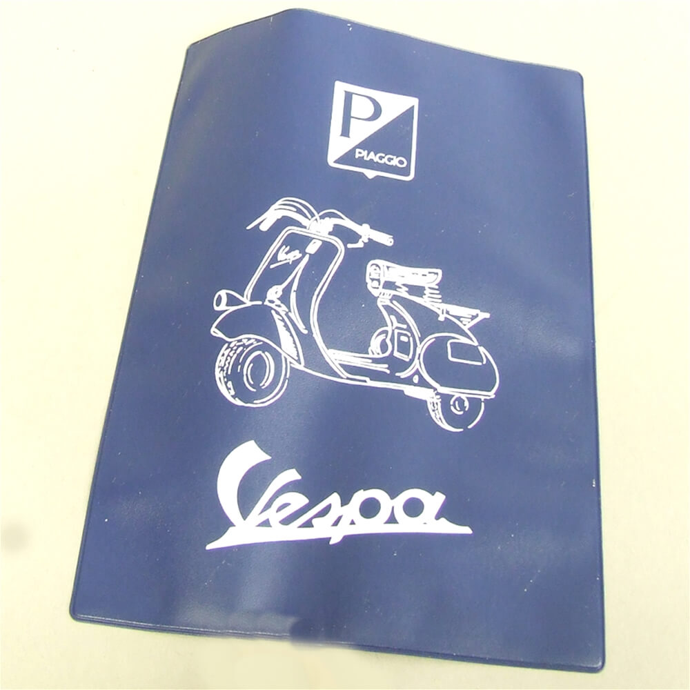 Porte documents (carte grise/ assurance) pour vespa avec logo PX