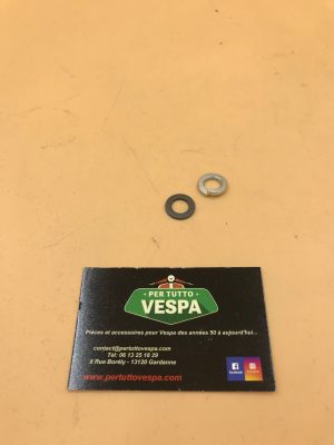 Rondelles pour vis de fixation du carburateur si (1 plate et 1 grower) M9