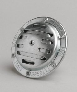 Klaxon -QUALITÉ OEM 12V CA- Vespa - Ø=75mm - zinc - (convient pour Vespa 12v sans batterie)
