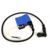 Bobine HT cdi externe 12v bleu ( avec cable et anti-parasite pour Vespa Px 125 / 150 / 200  / Primavera ET3 / PK / PKXL BGM Pro Haute qualité
