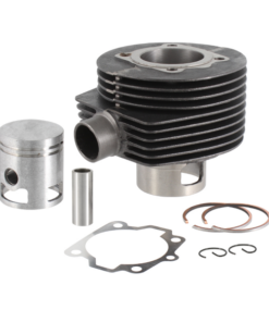 Alternative view of Ensemble qualité premium - cylindre en fonte / piston bombé 150 cc  /  57mm  / 2 transferts pour Vespa GT / VBA / VBB / VGLA / VGLB