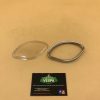 kit vitre du compteur + cerclage chromé pour Vespa Vnb / Sprint / type n / 150-160 GS / GT  / 180 SS / compteur coquillage
