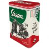 Boite à thé Vespa vintage 7,5 x 11 x 17,5 cm