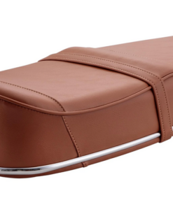 Alternative view of Selle bi place sport type wave avec jonc en inox / couleur havane (RAL 8004) pour vespa PX - Type N - VBB - VBA - TS - GTR - Super ...