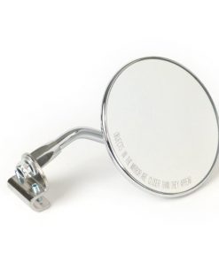 Rétroviseur de tablier FAR chromé (Montage gauche ou droite)  avec verre 105 mm pour vespa tout modèles - homologation européenne -